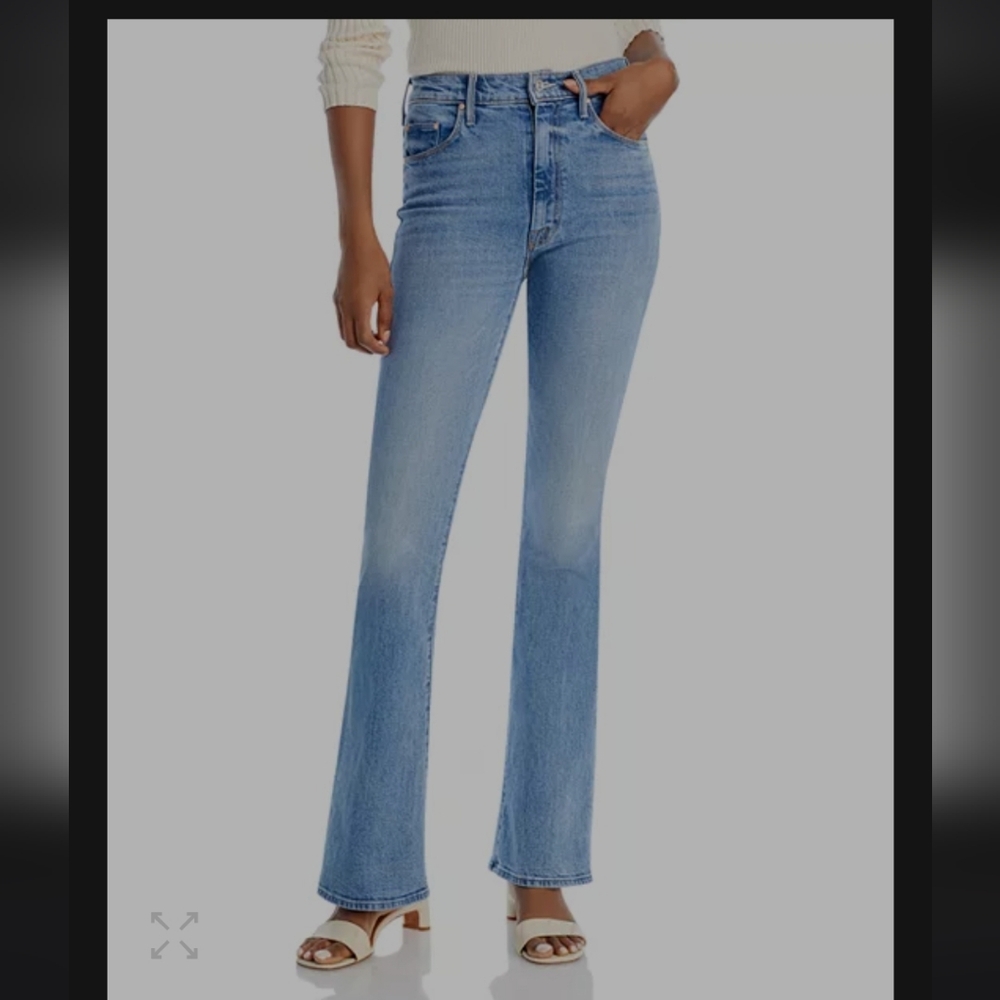 MOTHER Superior High Waisted Weekender Slice Heel Belle Du Jour Flare Jeans 31